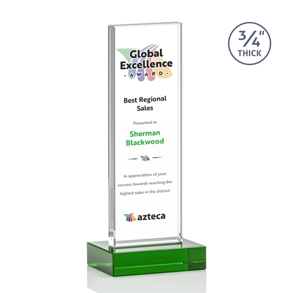 The Holmes Award features a Starfire Crystal mounted on a 0.75"... from ASI 84592 St Regis Group / St Regis