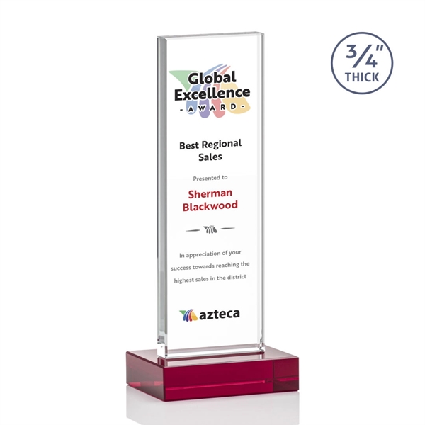 The Holmes Award features a Starfire Crystal mounted on a 0.75"... from ASI 84592 St Regis Group / St Regis