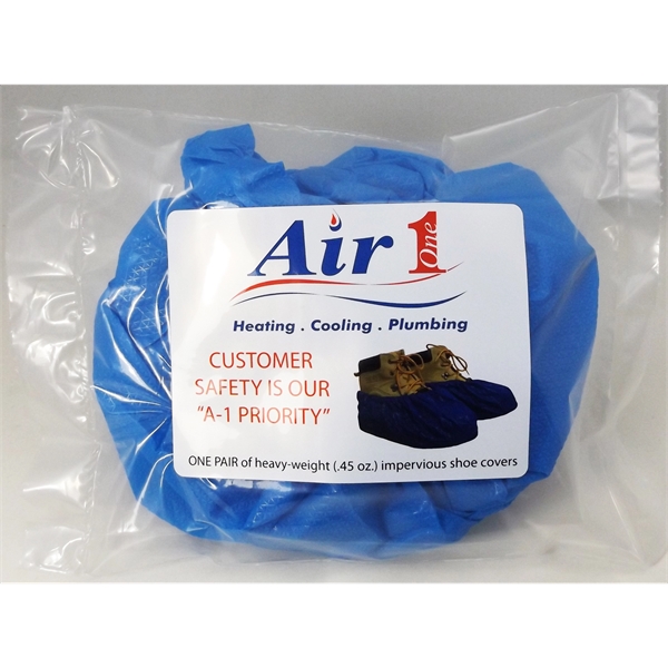 Heavyweight 12gm (.45 oz.) CPE, Impervious Shoe/Boot Covers - PromoPacks 10-Count... from ASI 31490 Admatch Corporation