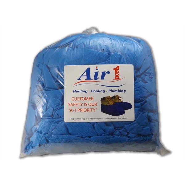 Heavyweight 12gm (.45 oz.) CPE, Impervious Shoe/Boot Covers - PromoPacks 10-Count... from ASI 31490 Admatch Corporation