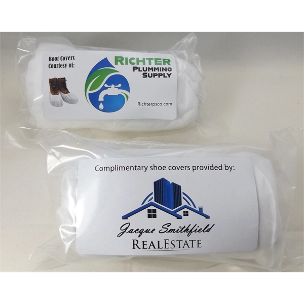 SMS, "Spunbound" Non-woven Shoe Covers - PromoPacks 10-count (5 pair)... from ASI 31490 Admatch Corporation