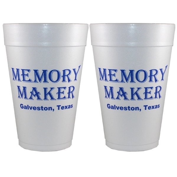 White foam cup.... from ASI 35745 American Zebra Line/AZL