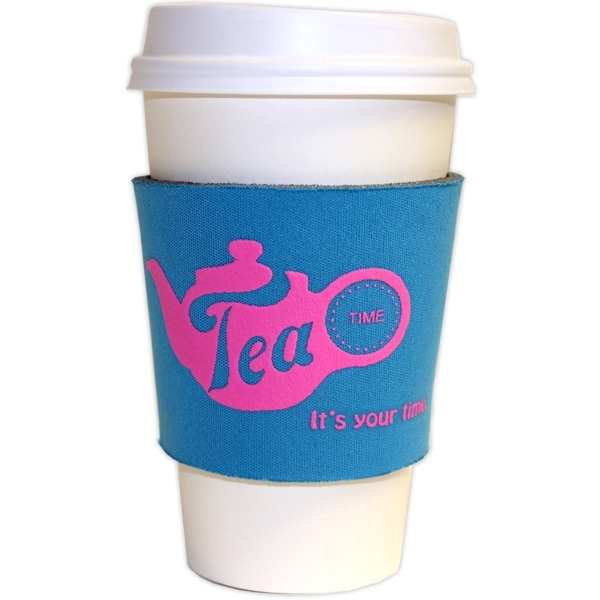 Foam or paper cup holder, made of scuba foam, fits 16... from ASI 35745 American Zebra Line/AZL