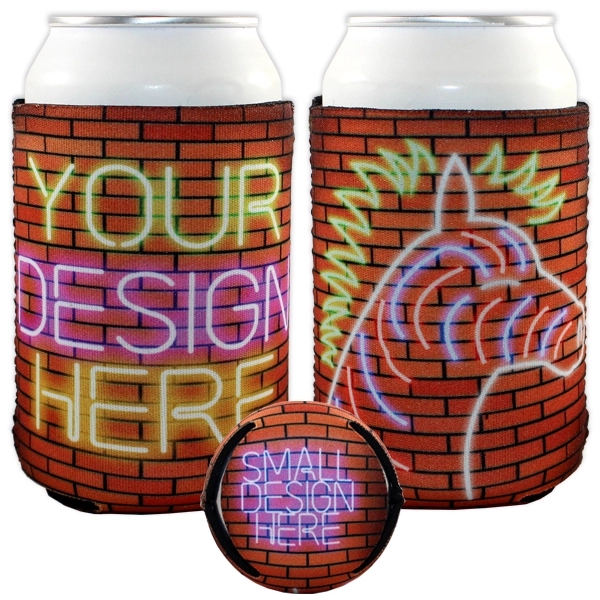 Neoprene Sock Sublimation can holder.... from ASI 35745 American Zebra Line/AZL