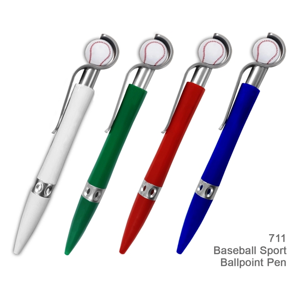Baseball Sports Ballpoint Pen With Spinning Ball - Ready Inventory in... from ASI 45100 Chulani Promotional Products, Inc / Competitive Edge Innovations/Chulani