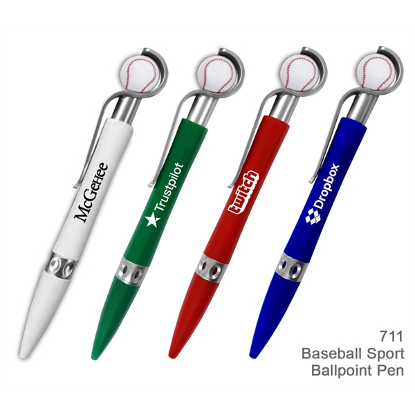 Baseball Sports Ballpoint Pen With Spinning Ball - Ready Inventory in... from ASI 45100 Chulani Promotional Products, Inc / Competitive Edge Innovations/Chulani