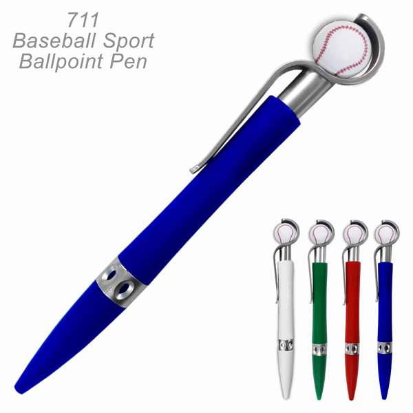 Baseball Sports Ballpoint Pen With Spinning Ball - Ready Inventory in... from ASI 45100 Chulani Promotional Products, Inc / Competitive Edge Innovations/Chulani