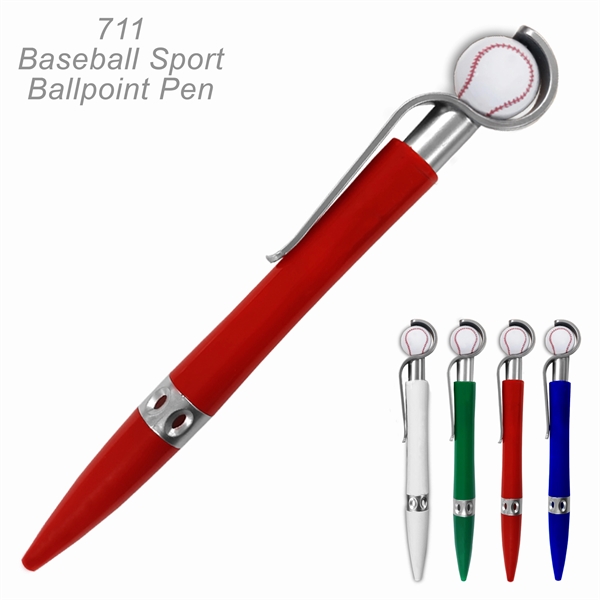 Baseball Sports Ballpoint Pen With Spinning Ball - Ready Inventory in... from ASI 45100 Chulani Promotional Products, Inc / Competitive Edge Innovations/Chulani