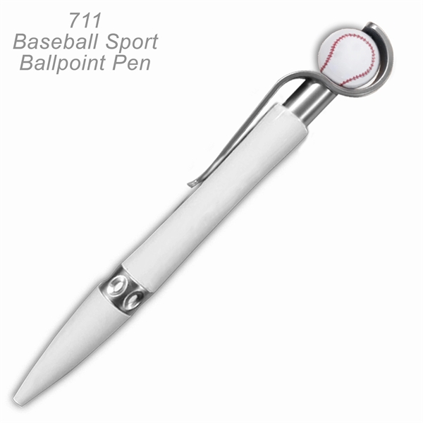 Baseball Sports Ballpoint Pen With Spinning Ball - Ready Inventory in... from ASI 45100 Chulani Promotional Products, Inc / Competitive Edge Innovations/Chulani