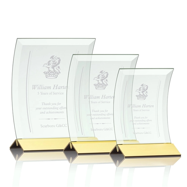 Curved Jade Crystal with deep bevelled edges mounted in a brushed... from ASI 84592 St Regis Group / St Regis