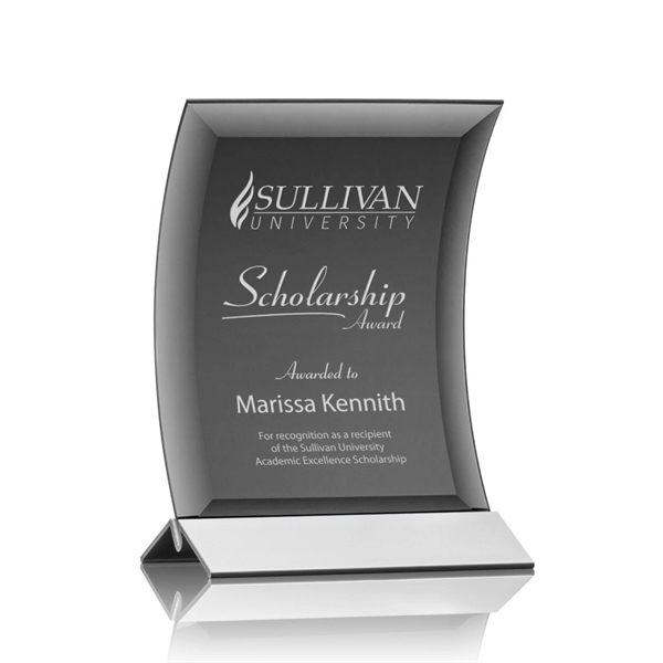 Dominga Award - Black/Silver 4"x6"... from ASI 84592 St Regis Group / St Regis