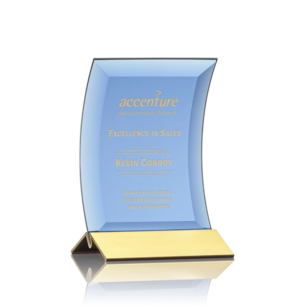Dominga Award - Blue/Gold 4"x6"... from ASI 84592 St Regis Group / St Regis