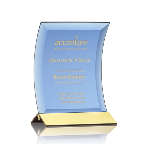 Dominga Award - Blue/Gold 4"x6"... from ASI 84592 St Regis Group / St Regis