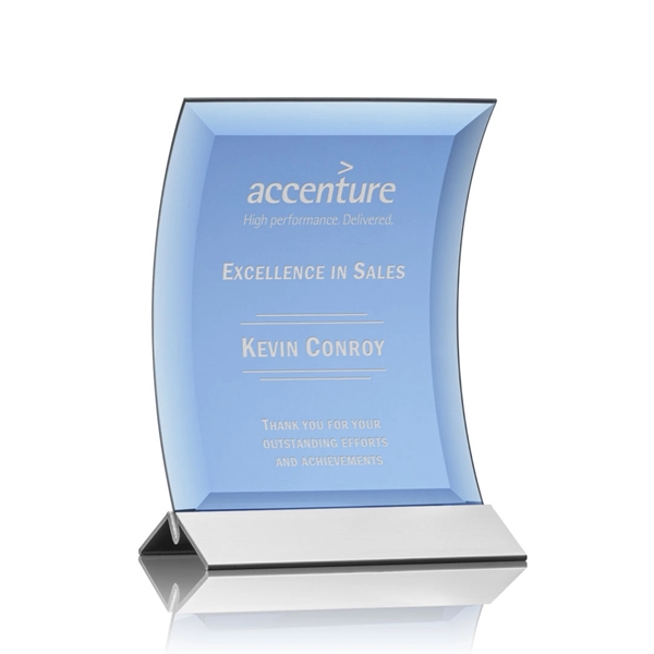 Dominga Award - Blue/Silver 4"x6"... from ASI 84592 St Regis Group / St Regis