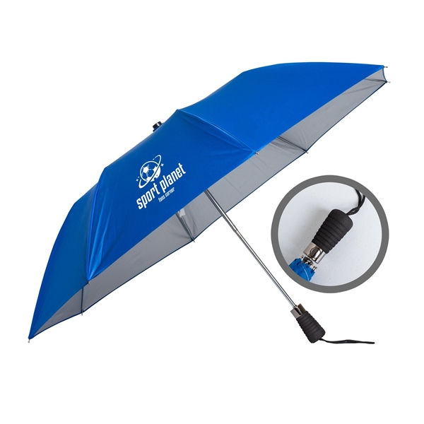 43" arc auto open folding umbrella with black foam handle and... from ASI 76730 Peerless Umbrella Co Inc / Threads By Peerless