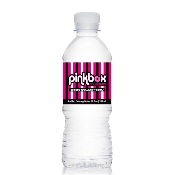 Custom Label Bottled Water including Full Wrap 4 Color Waterproof ... from ASI 44555 Chameleon Beverage Co Inc