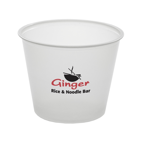 5.5 oz. frosted plastic souffle cup.... from ASI 88200 TK Sorg's - A Div of Arch Promo Group, LLC / PETITE