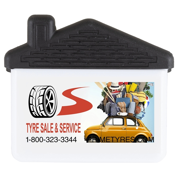 House shaped magnetic clip with soft rubber grip.... from ASI 62660 Innovation Line