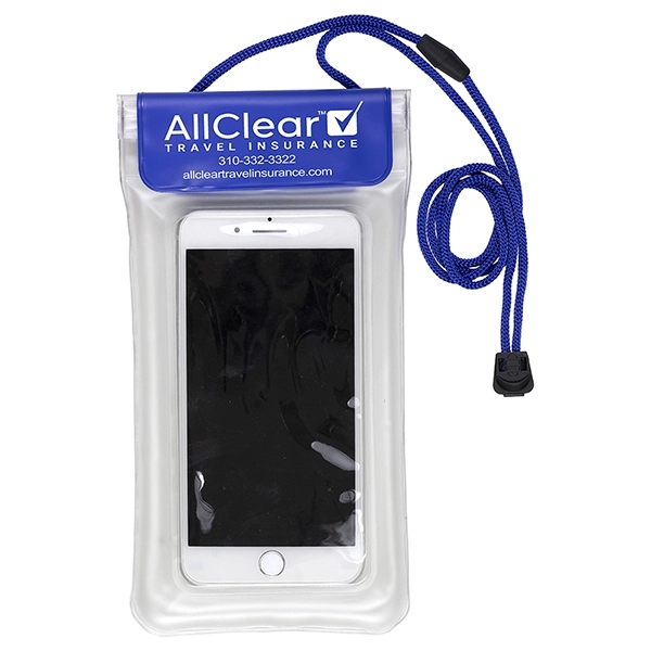 PVC water resistant cellphone pouch with 21" adjustable breakaway lanyard.... from ASI 62660 Innovation Line