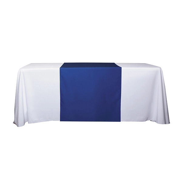 30"W x 60"L table runner made of polyester fabric with customization.... from ASI 62660 Innovation Line