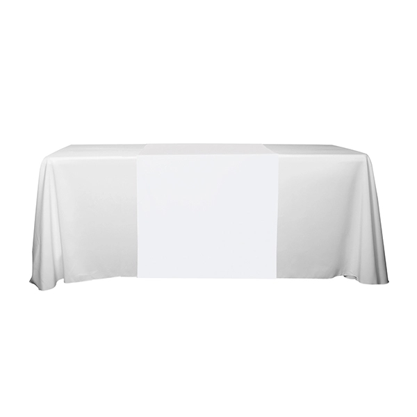 30"W x 60"L table runner made of polyester fabric with customization.... from ASI 62660 Innovation Line