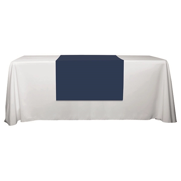 30"W x 60"L table runner made of polyester fabric with customization.... from ASI 62660 Innovation Line