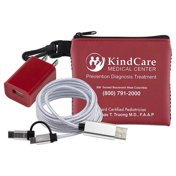 TechMesh 5" x 4 1/4" polyester and vinyl zippered pouch with... from ASI 62660 Innovation Line