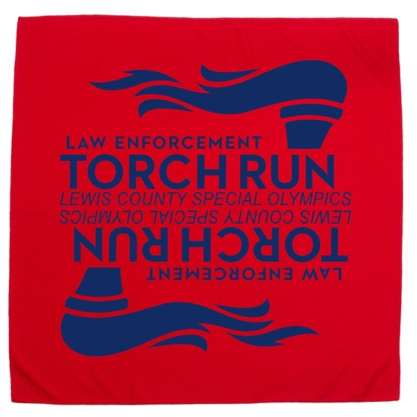 22" x 22" polyester microfiber cooling multi-use bandana and face covering.... from ASI 62660 Innovation Line