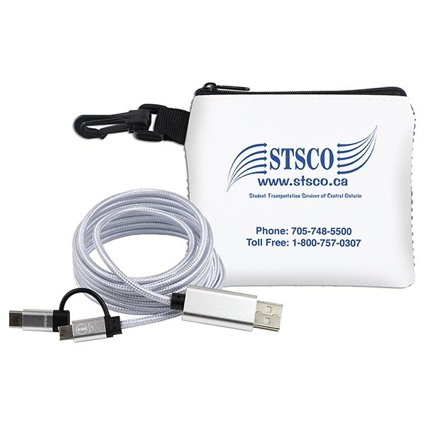 TechMesh 5" x 4 1/4" polyester and vinyl zippered pouch with... from ASI 62660 Innovation Line