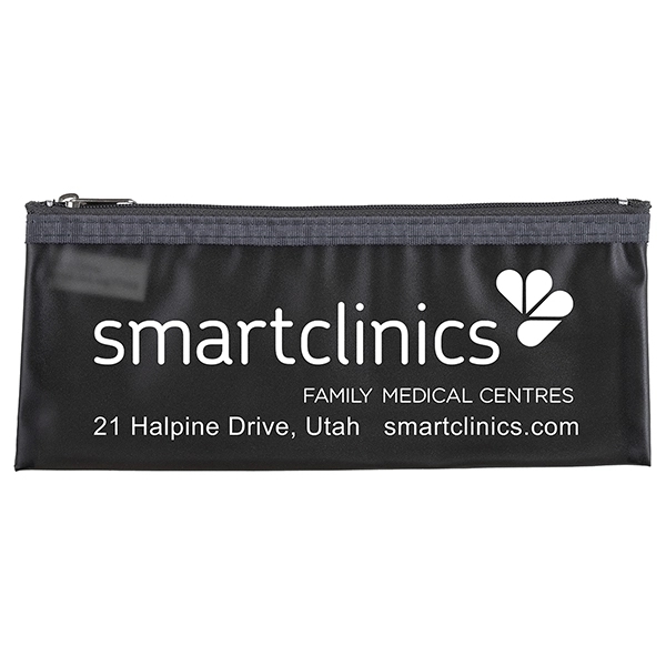 Zippered pouch filled with bandages, antiseptic towelettes, moist towelettes, ointment, hand... from ASI 62660 Innovation Line