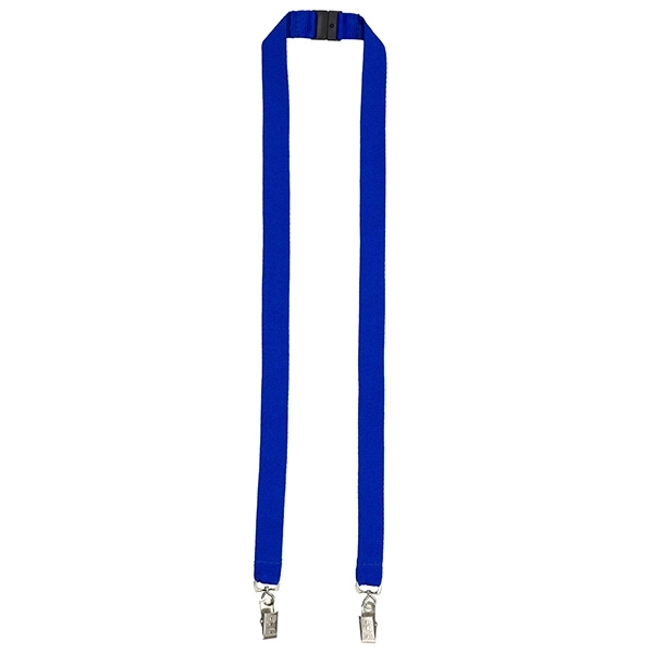 18" x 3/4" polyester lanyard with dual attachments and breakaway safety... from ASI 62660 Innovation Line
