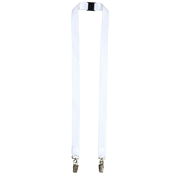 18" x 3/4" polyester lanyard with dual attachments and breakaway safety... from ASI 62660 Innovation Line