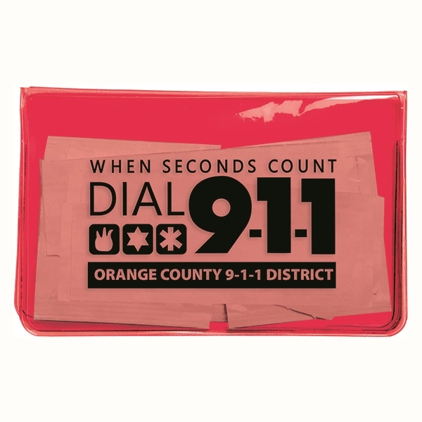 4 1/2" x 2 7/8" translucent vinyl pouch with three hand... from ASI 62660 Innovation Line