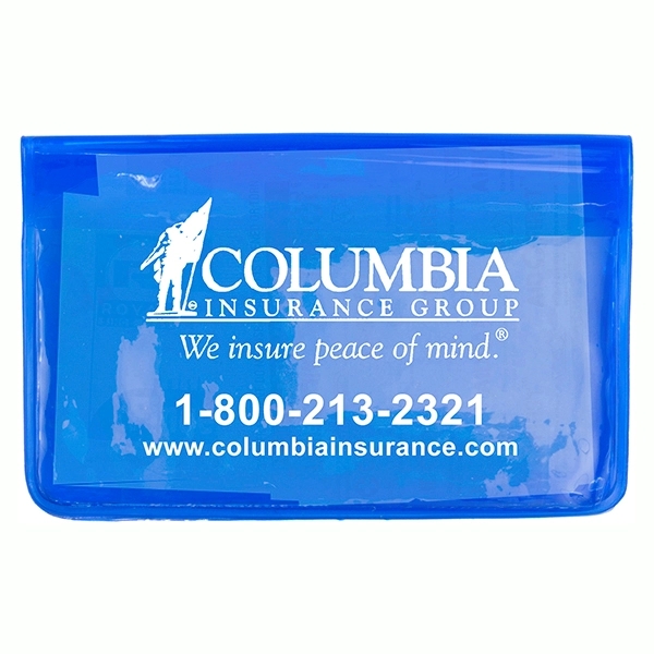 4 1/2" x 2 7/8" translucent vinyl pouch with three hand... from ASI 62660 Innovation Line