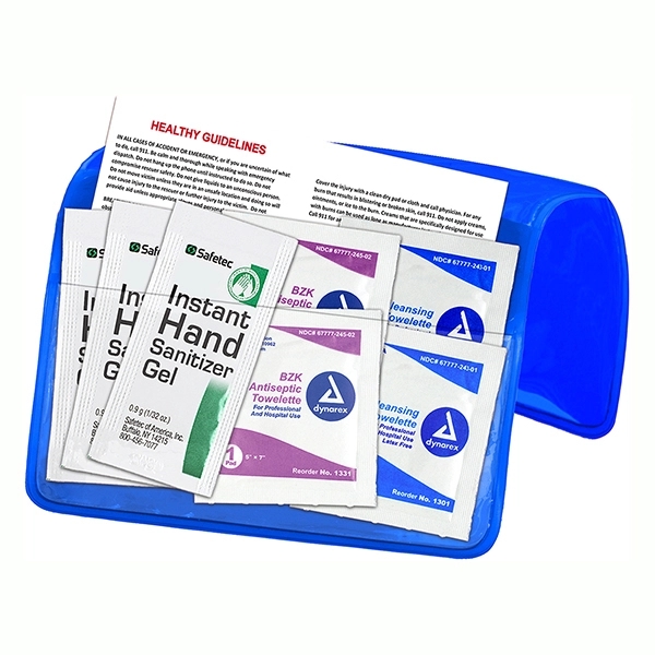 4 1/2" x 2 7/8" translucent vinyl pouch with three hand... from ASI 62660 Innovation Line