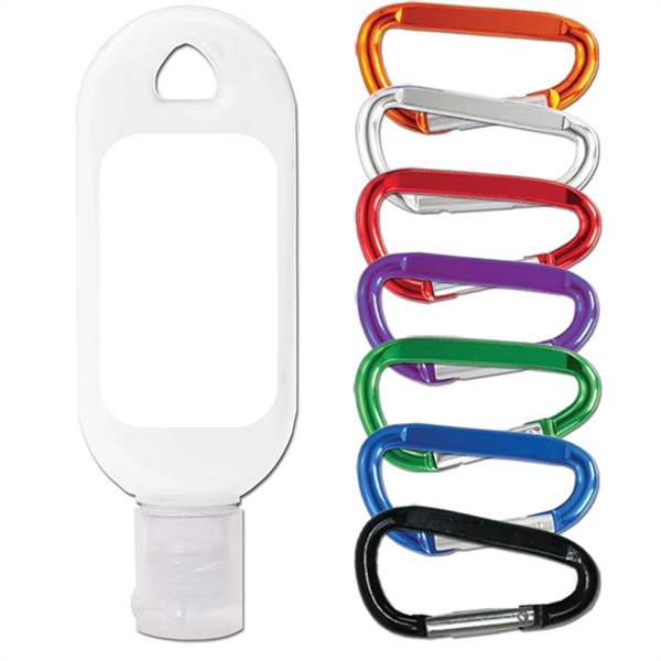 Unscented skin lotion in a flip-top tottle bottle with carabiner... from ASI 58805 HPC Global