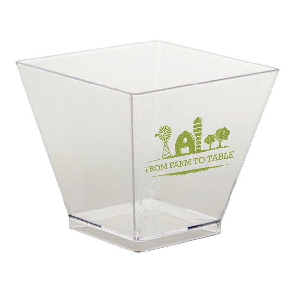 Clear 1.75 oz square tasting cup.... from ASI 88200 TK Sorg's - A Div of Arch Promo Group, LLC / PETITE