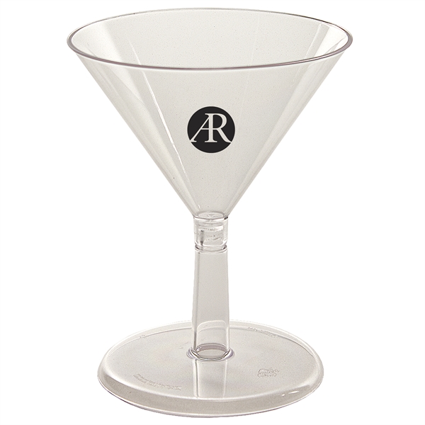 Clear 2 oz mini martini sampler, has 2 pieces.... from ASI 88200 TK Sorg's - A Div of Arch Promo Group, LLC / PETITE