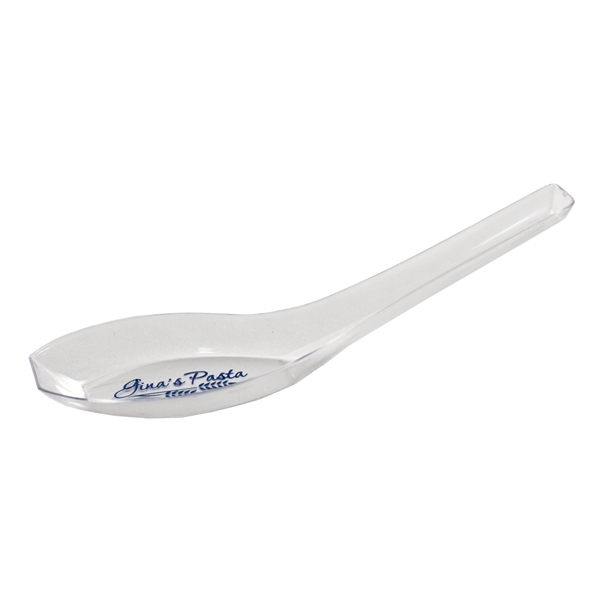 Clear 5" Asian style sampling spoon.... from ASI 88200 TK Sorg's - A Div of Arch Promo Group, LLC / PETITE