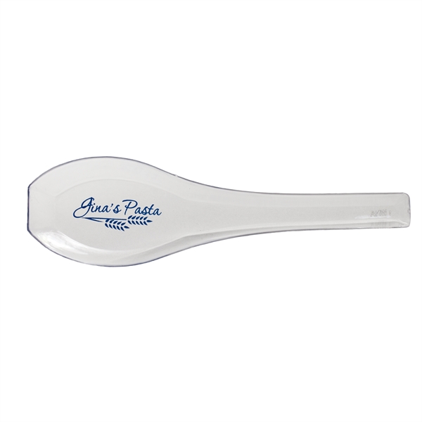 Clear 5" Asian style sampling spoon.... from ASI 88200 TK Sorg's - A Div of Arch Promo Group, LLC / PETITE