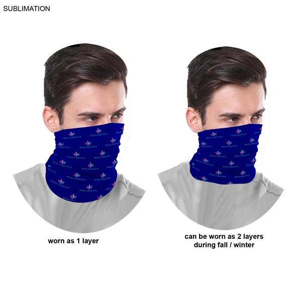 Sublimated Multifunction Tubular Winter Neck Gaiter which can be worn as... from ASI 53509 FIEL-Fairdeal Import & Export / FIEL