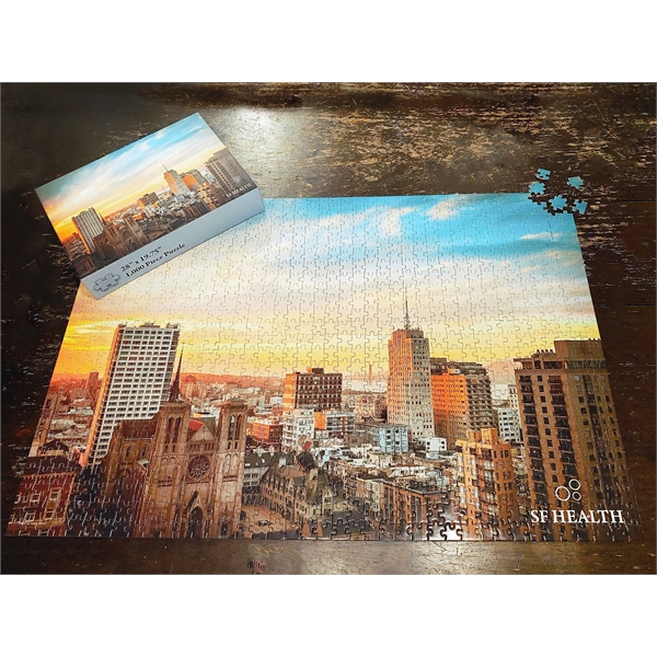 Puzzle measuring 19.75" x 28" in 1000 pieces all in a... from ASI 92531 Unique Custom Products / UCP