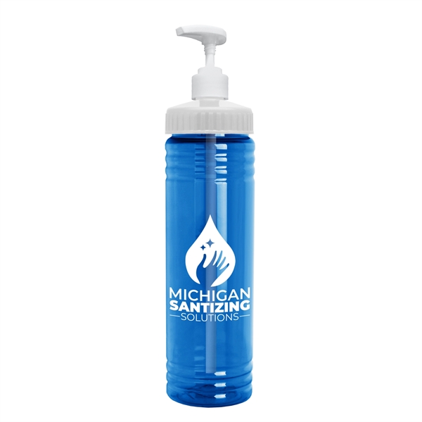 24 oz. Transparent Dispenser Bottle with Pump Lid 2CC Dispenser Is... from ASI 55990 Garyline