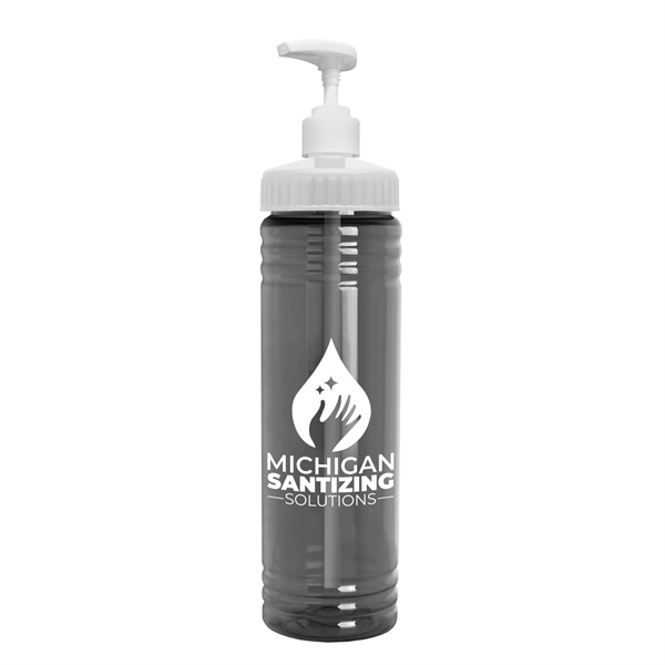 24 oz. Transparent Dispenser Bottle with Pump Lid 2CC Dispenser Is... from ASI 55990 Garyline