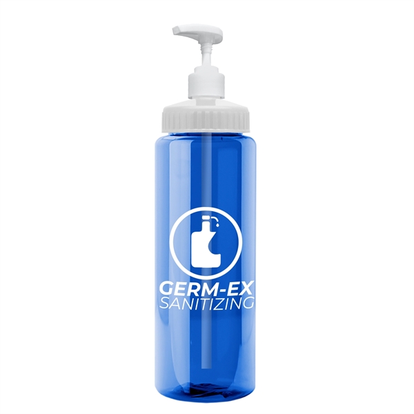 32 oz. Transparent Dispenser Bottle with Pump Lid 2CC Dispenser Is... from ASI 55990 Garyline