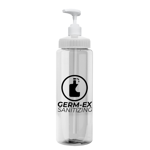 32 oz. Transparent Dispenser Bottle with Pump Lid 2CC Dispenser Is... from ASI 55990 Garyline