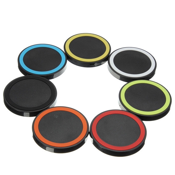 Round Qi-enable 10W wireless charging pad with MicroUSB cable.... from ASI 37218 Athena Promo (tm)