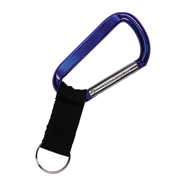 Large "D" shape aluminum clip with a black poly-web strap and... from ASI 39850 The Bentcil Company