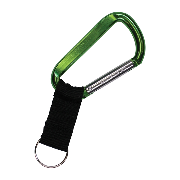 Large "D" shape aluminum clip with a black poly-web strap and... from ASI 39850 The Bentcil Company