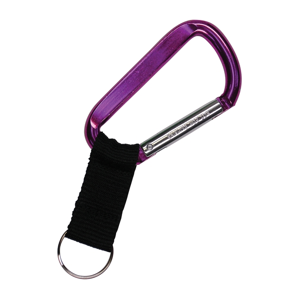 Large "D" shape aluminum clip with a black poly-web strap and... from ASI 39850 The Bentcil Company